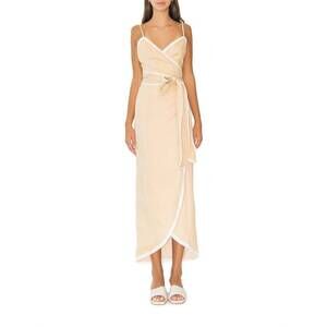 NEW AZULU vitoria midi dress in light camel